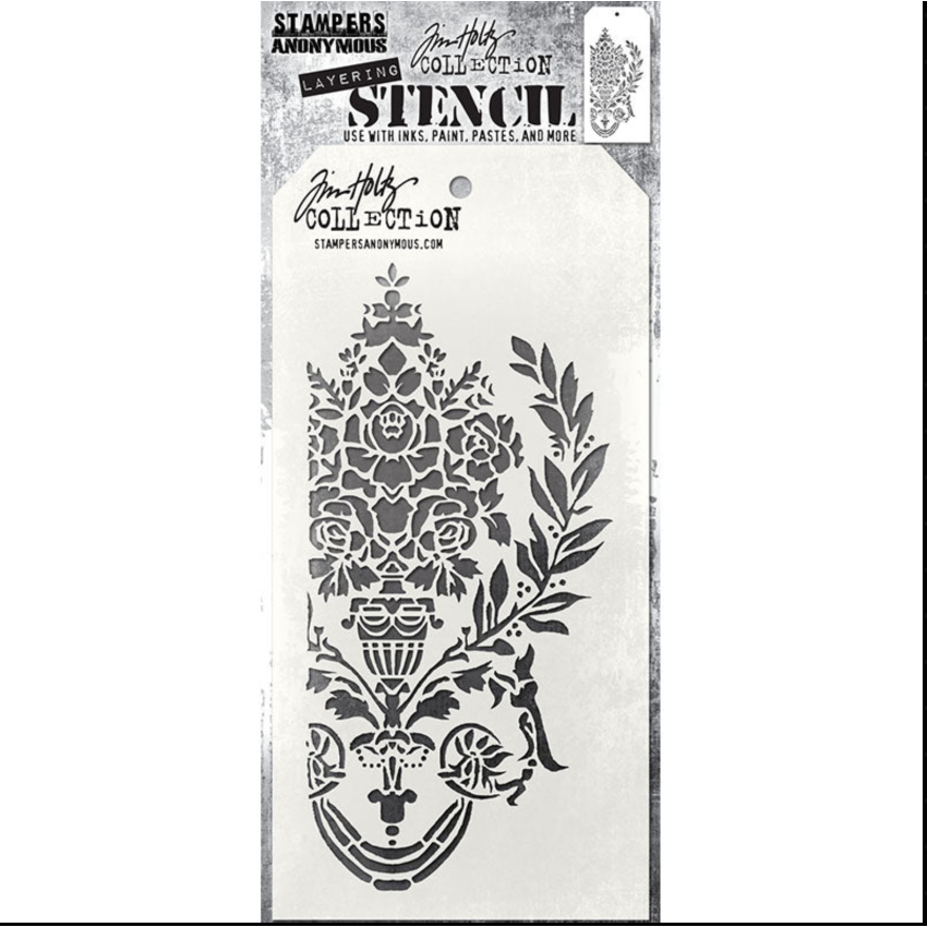 Tim Holtz Mini Stencil Set 53 mst053 crest