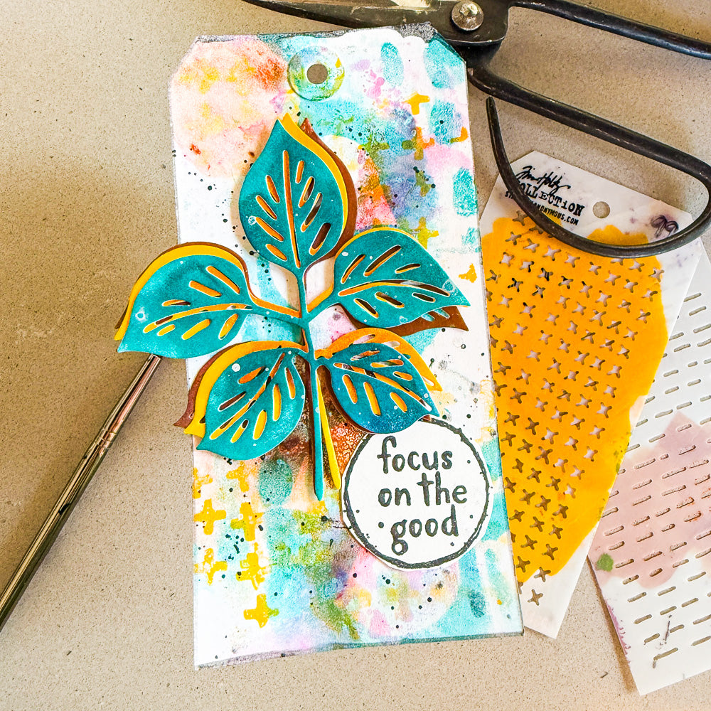 Tim Holtz Mini Stencil Set 55 mst055 focus | color-code:ALT02