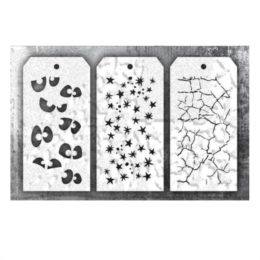 Tim Holtz Mini Stencil Set 56 mst056 image 4