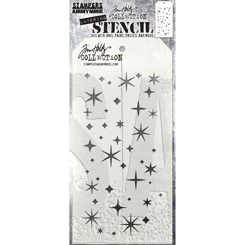 Tim Holtz Mini Stencil Set 57 mst057 sparkle