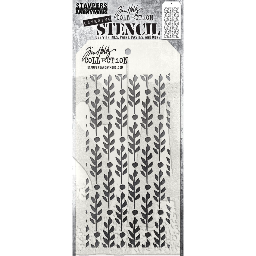 Tim Holtz Mini Stencil Set 57 mst057 vine