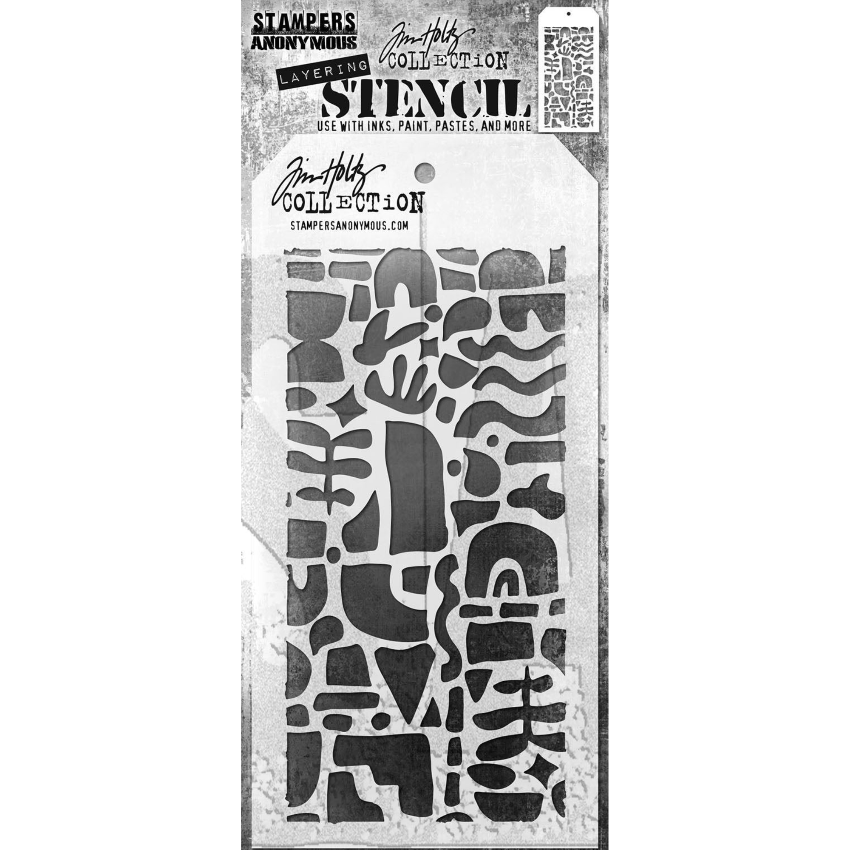 Tim Holtz Mini Stencil Set 58 mst058 shape