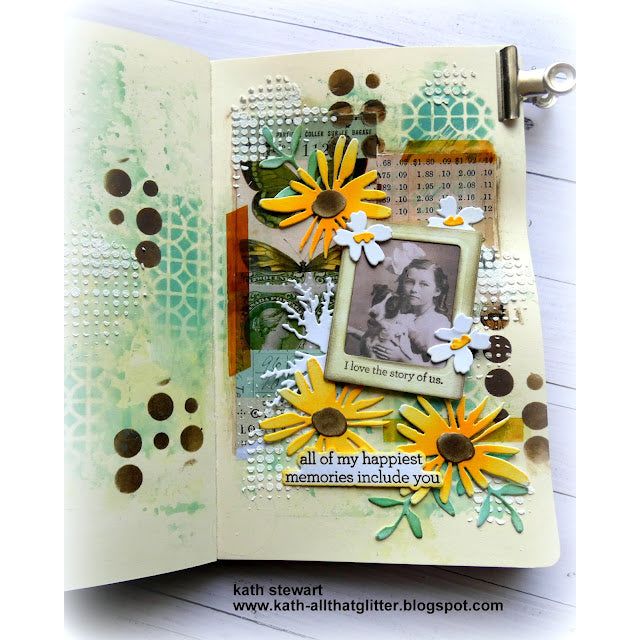 Tim Holtz Mini Stencil Set 59 mst059 flowers | color-code:ALT03