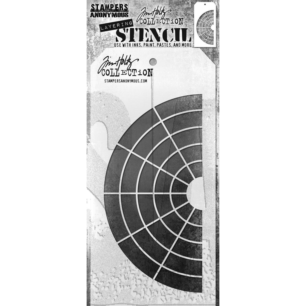 Tim Holtz Mini Stencil Set 59 mst059 wheel