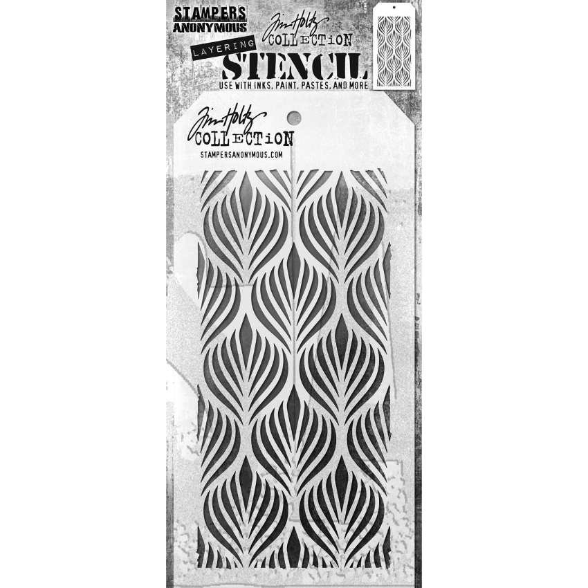 Tim Holtz Mini Stencil Set 60 mst060 waves