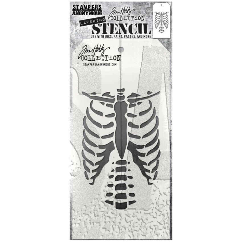 Tim Holtz Mini Stencil Set 61 Set mst061 ribs