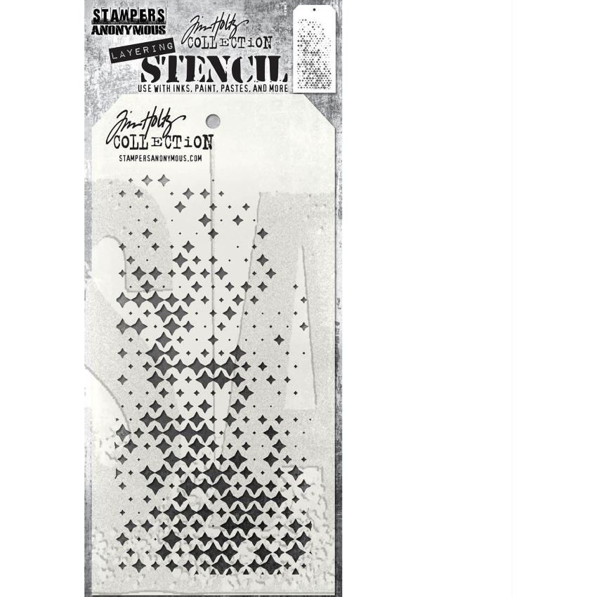 Tim Holtz Mini Stencil Set 62 mst062 sparkle
