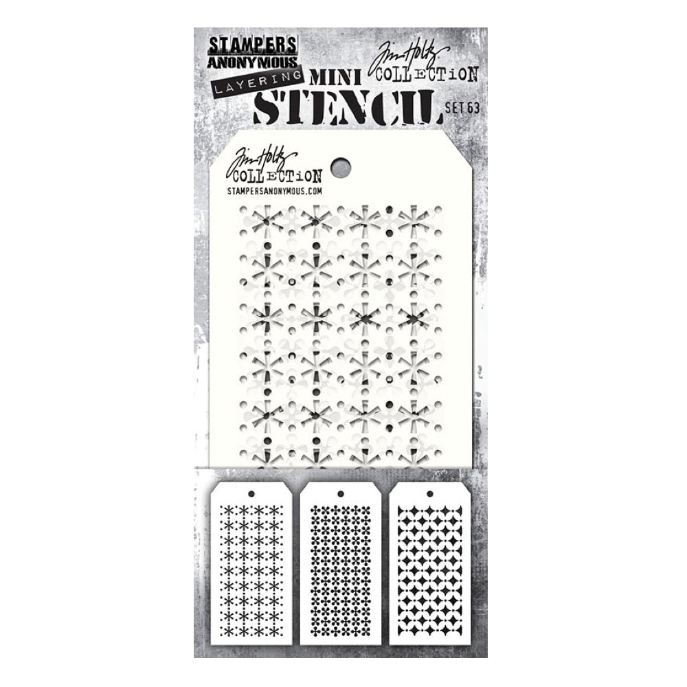 Tim Holtz Mini Stencil Set 63 mst063
