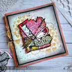 Tim Holtz Mini Stencil Set 6 mst006 letters