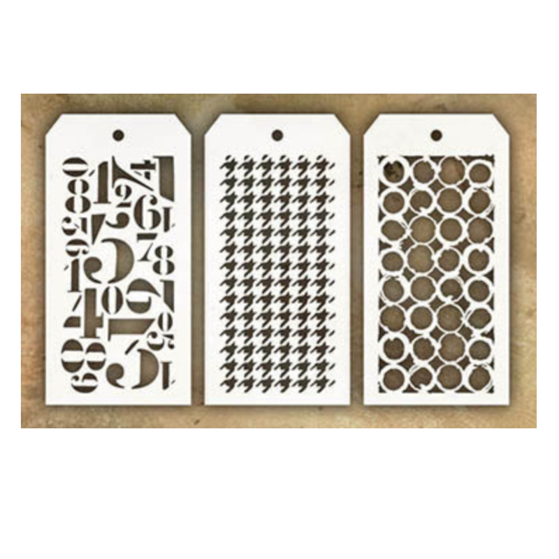 Tim Holtz Mini Stencil Set 7 mst007 image 4
