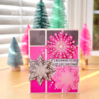 Tim Holtz Mini Swirly Snowflakes Stamps with Simon Says Stamp Dies Bundle setmf26 Beth Opel Bright Snowflakes Christmas Card