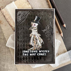 Tim Holtz Monster Reunion Stamps with Simon Says Stamp Dies Bundle setmr26 Renée Bergeron Something Wicked Card