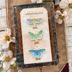 Tim Holtz Moth Study Stamps with Simon Says Stamp Dies Bundle setms26 Paula Cheney Moth Display Tag