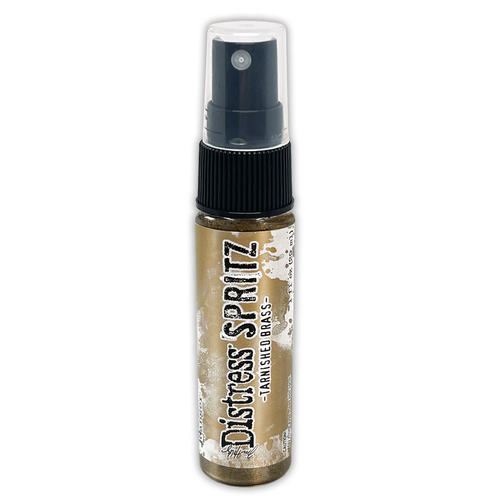 Tim Holtz Picket Fence And Metallics Distress Spritz Bundle TDU94661 Tarnished Brass Alone