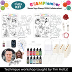 Tim Holtz STAMPtember 2026 Technique Workshop Class Kit Flat Lay of Contents