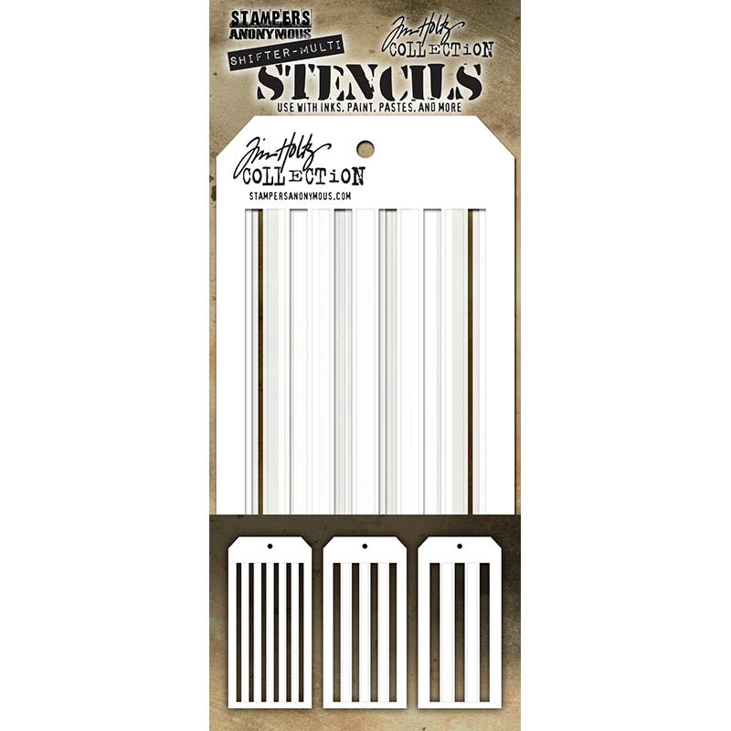 Tim Holtz STENCIL SHIFTER MULTI STRIPES THSM03
