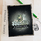 Tim Holtz Scared Silly Stamps with Simon Says Stamp Dies Bundle setss26 Renée Bergeron Creepy Eyeball Card