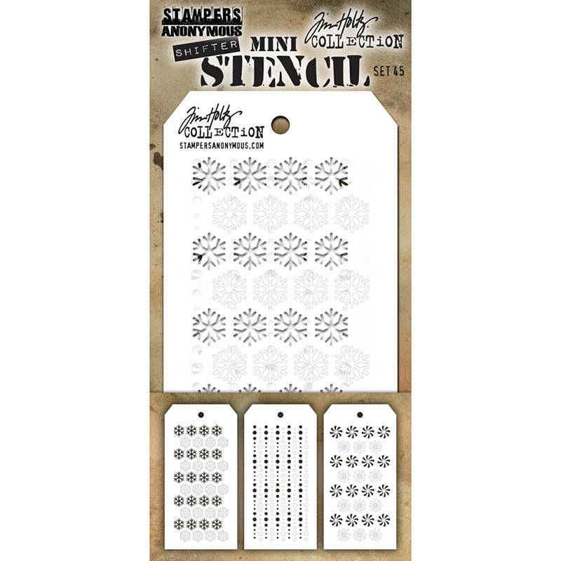 Tim Holtz Shifter MINI STENCIL SET 45 MST045
