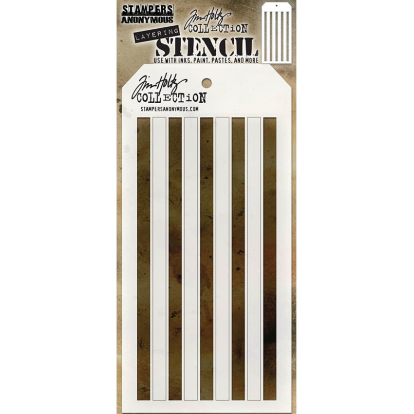 Tim Holtz Shifters MINI STENCIL SET 36 MST036 stripes
