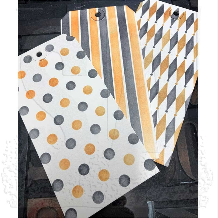 Tim Holtz Shifters MINI STENCIL SET 36 MST036 tags