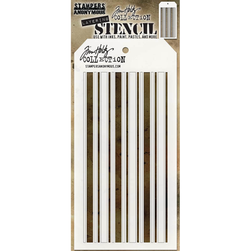 Tim Holtz Shifters MINI STENCIL SET 37 MST037 stripes