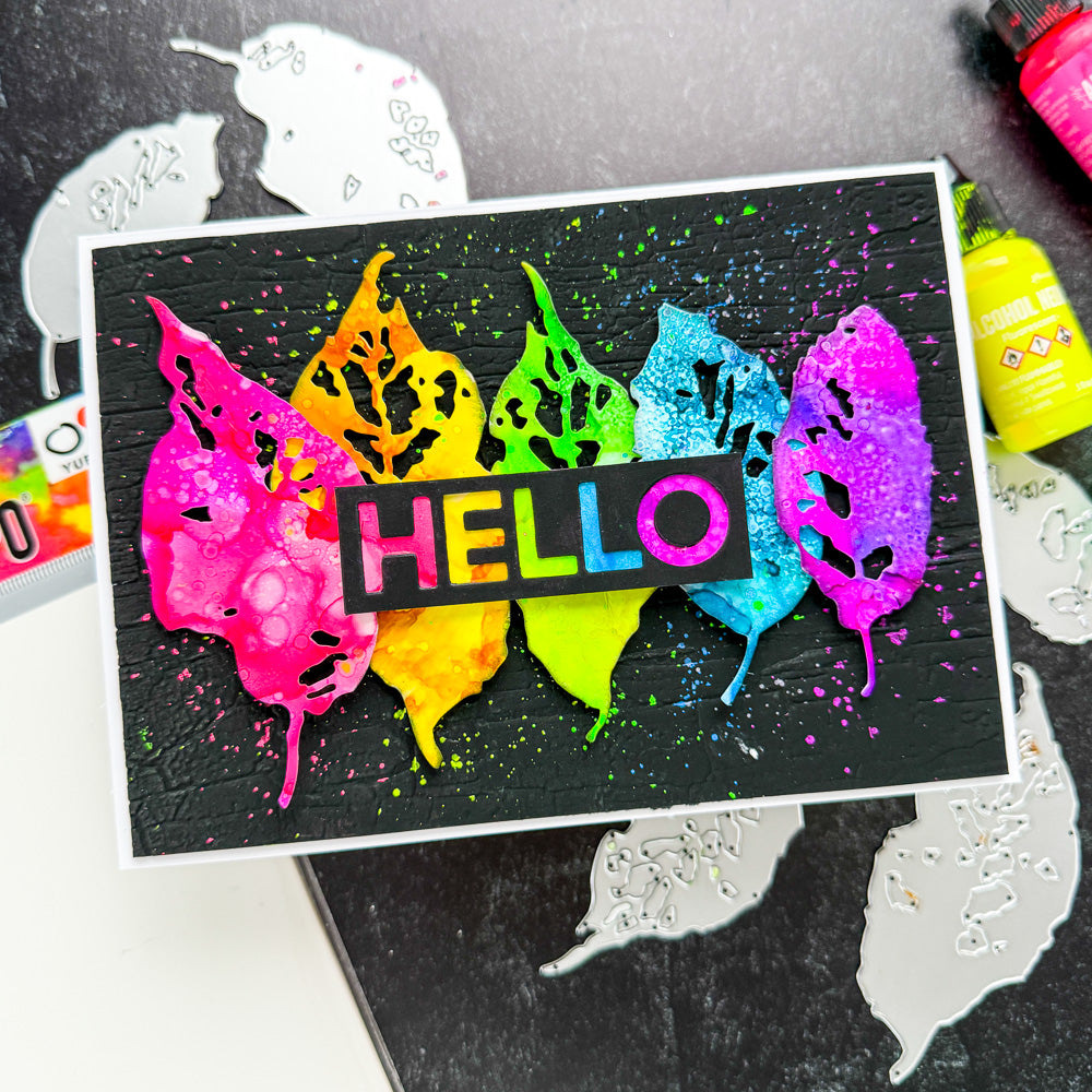 版画 backside works. M : i : FIX ORANGE Tim Holtz Sizzix 3D Large A5 Embossing Folder Cracked 667000