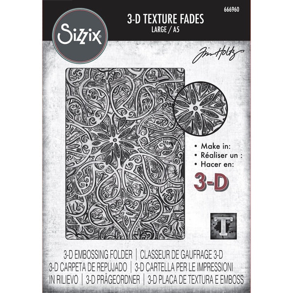 Tim Holtz Sizzix 3D Large A5 Embossing Folder Engraved 666960
