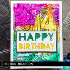 Tim Holtz Sizzix 3D Large A5 Embossing Folder Numbered 667081 birthday