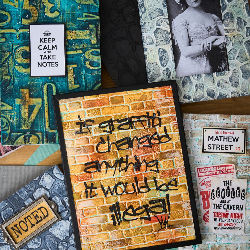 Tim Holtz Sizzix 3D Large A5 Embossing Folders and Pad October 2025 I Want It All Bundle samples