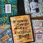 Tim Holtz Sizzix 3D Large A5 Embossing Folders and Pad October 2025 I Want It All Bundle samples