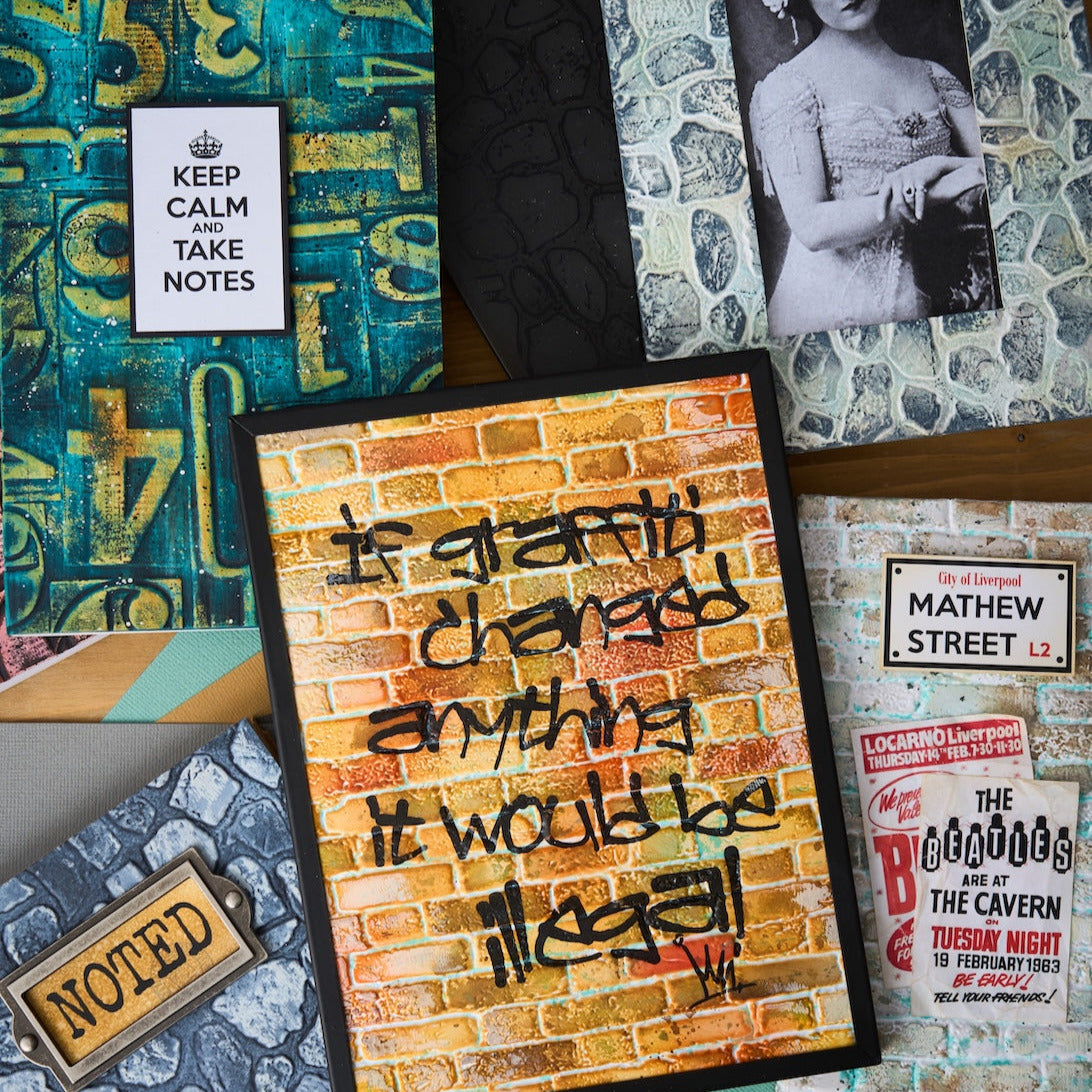 Tim Holtz Sizzix 3D Large A5 Embossing Folders and Pad October 2025 I Want It All Bundle samples