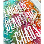 Tim Holtz Sizzix 3D Large Embossing Folder Botanical and Pad Bundle chaos