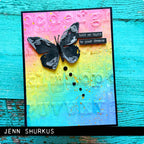 Tim Holtz Sizzix 3D Large Embossing Folder Typewriter and Pad Bundle butterfly