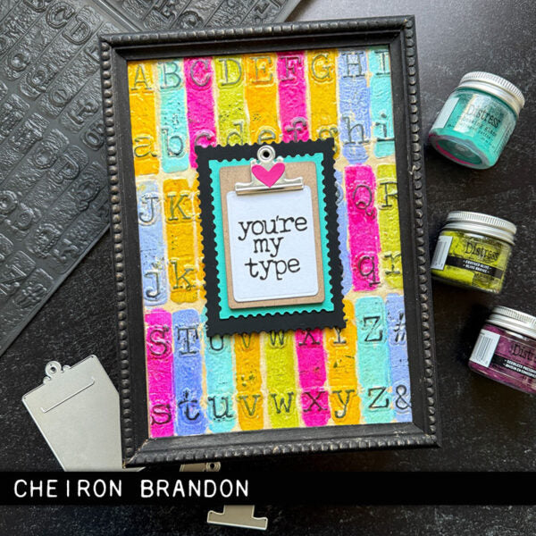 Tim Holtz Sizzix 3D Large Embossing Folder Typewriter and Pad Bundle type
