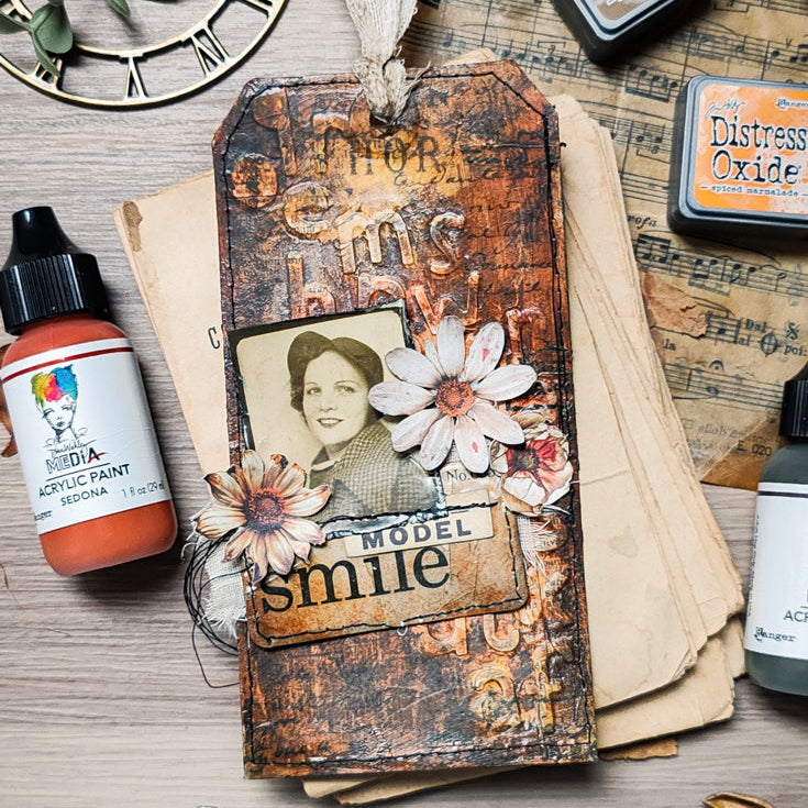 Tim Holtz Sizzix Alphanumeric Cutout Lower Thinlits Die Set 663074