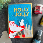 Tim Holtz Sizzix BOLD TEXT CHRISTMAS Thinlits Dies 666062 santa | color-code:ALT01