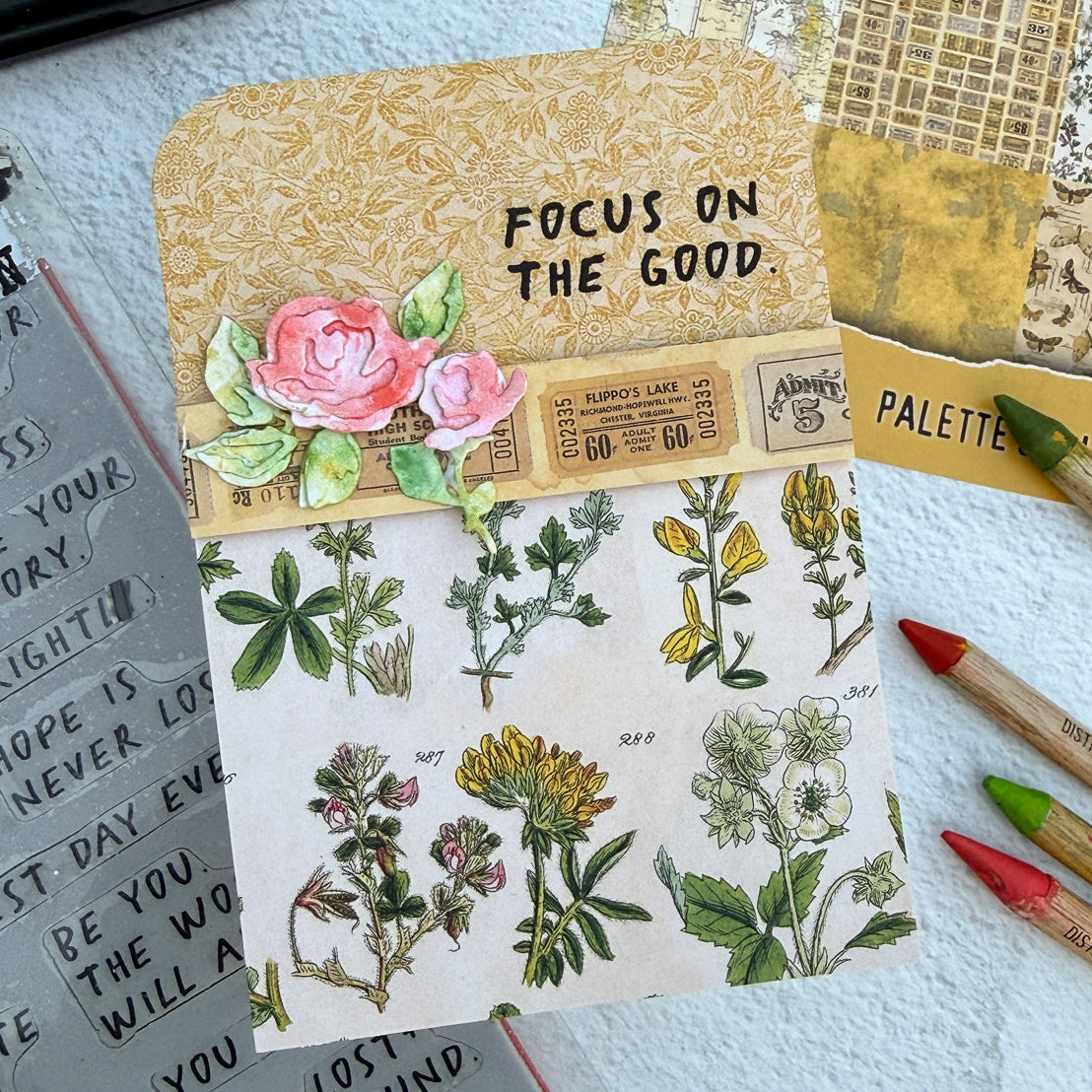 Tim Holtz Sizzix BRUSHSTROKE FLOWERS MINI Thinlits Dies 666284