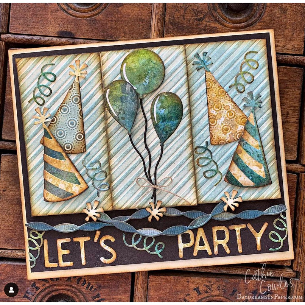 Tim Holtz Sizzix Celebrate Sidekick Dies and Texture Fade 666861 party