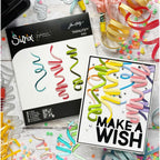 Tim Holtz Sizzix Celebration Streamers Thinlits Die Set 667209 make a wish confetti card