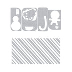 Tim Holtz Sizzix Christmas Minis Sidekick Dies and Texture Fade 666863 line art