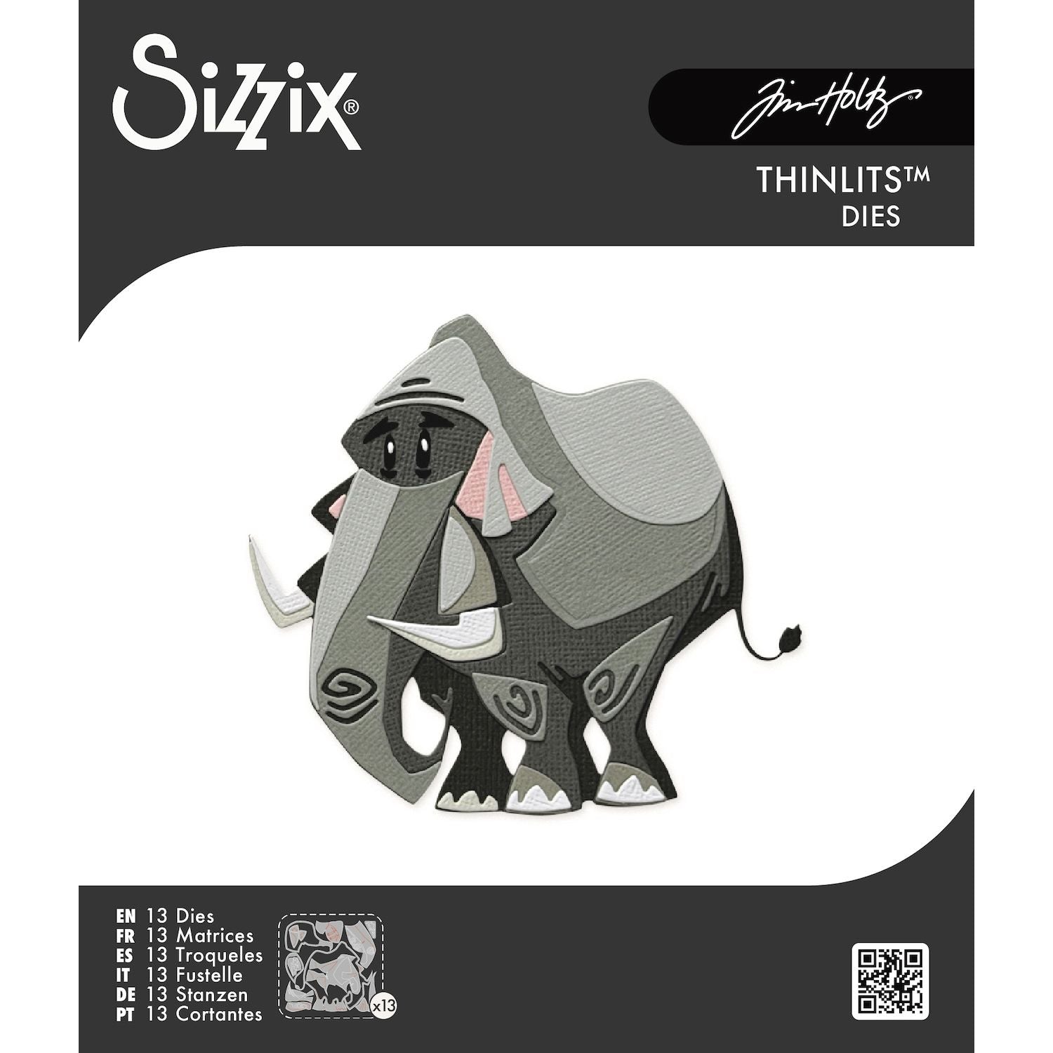 Tim Holtz Sizzix Clarence Mini Colorize Thinlits Dies 667216
