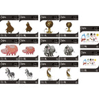 Tim Holtz Sizzix Colorize Characters and Accessories Mini and Large I Want It All Thinlits Die Bundle