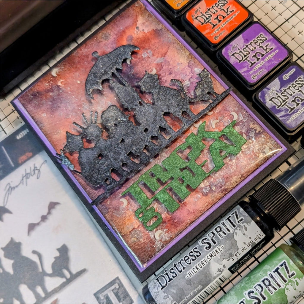 Tim Holtz Sizzix Halloween 2025 Die and Folder I Want It All Bundle shadow