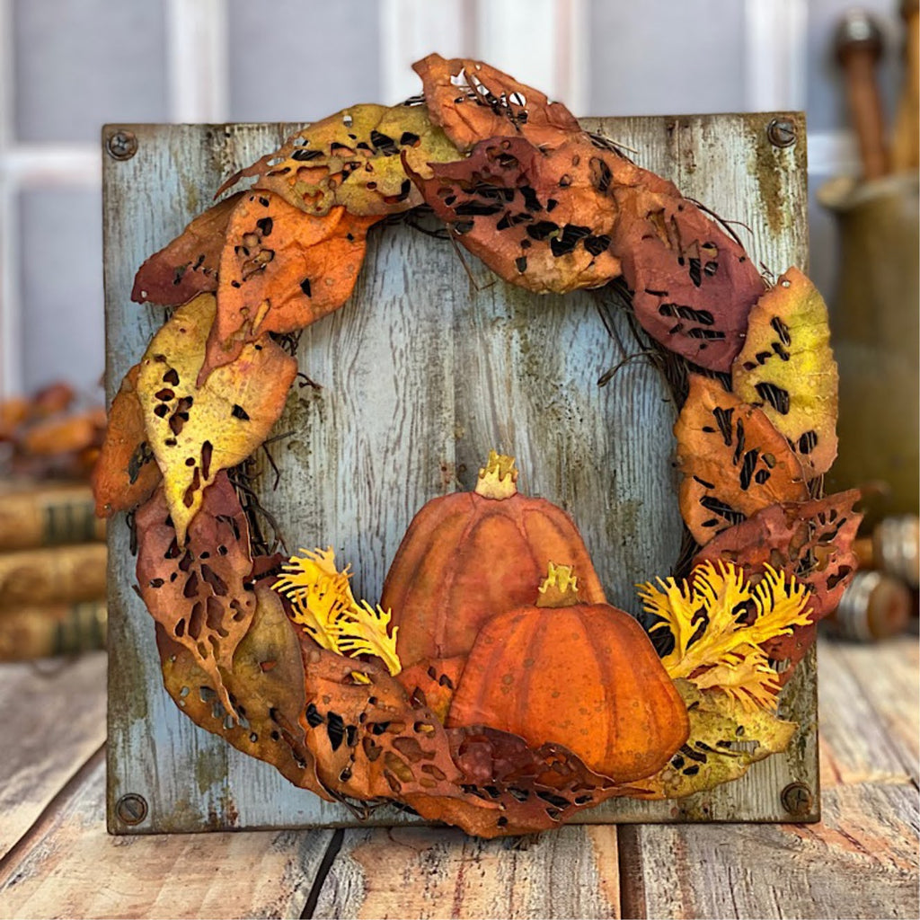 Tim Holtz Sizzix Halloween 2025 Dies Folders and FREE Embossing Pad I Want It All Bundle wreath