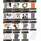 Tim Holtz Sizzix Halloween 2026 Die, Folder and Embossing Pad I Want It All Bundle
