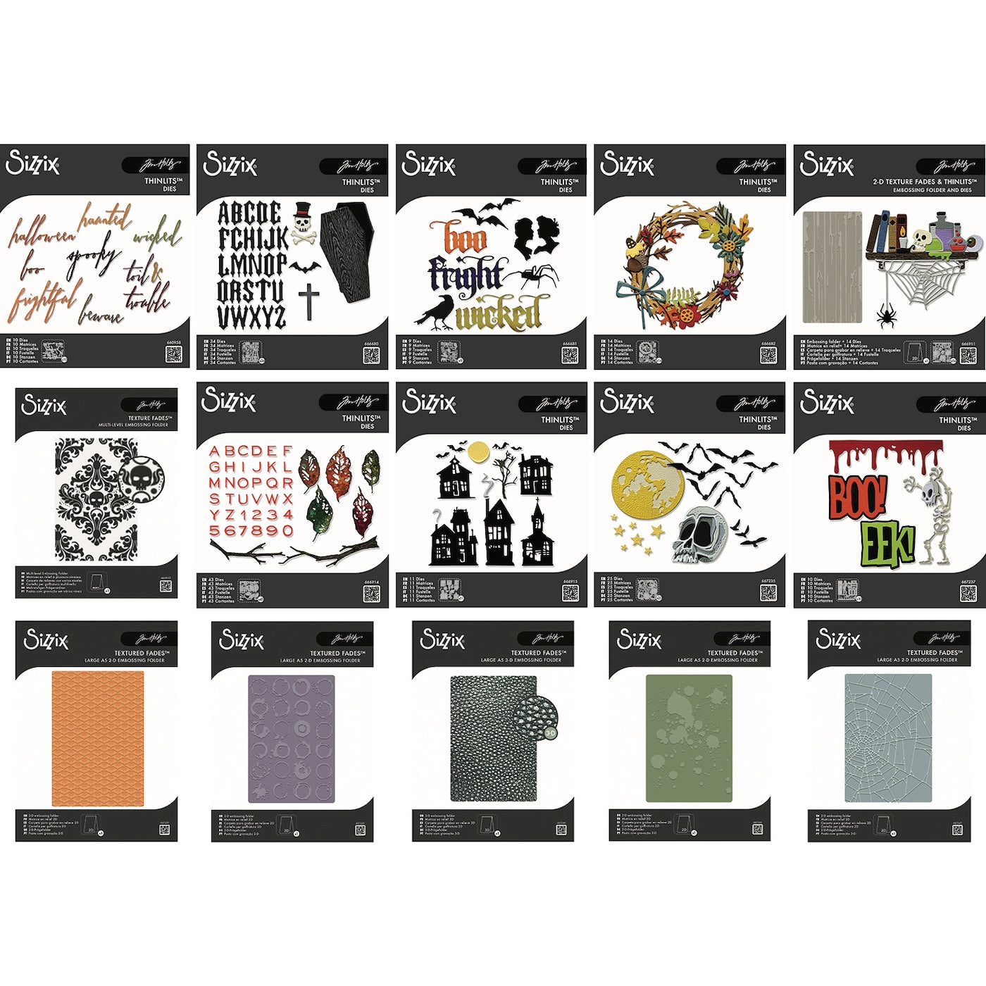 Tim Holtz Sizzix Halloween 2026 Die and Folder I Want It All Bundle