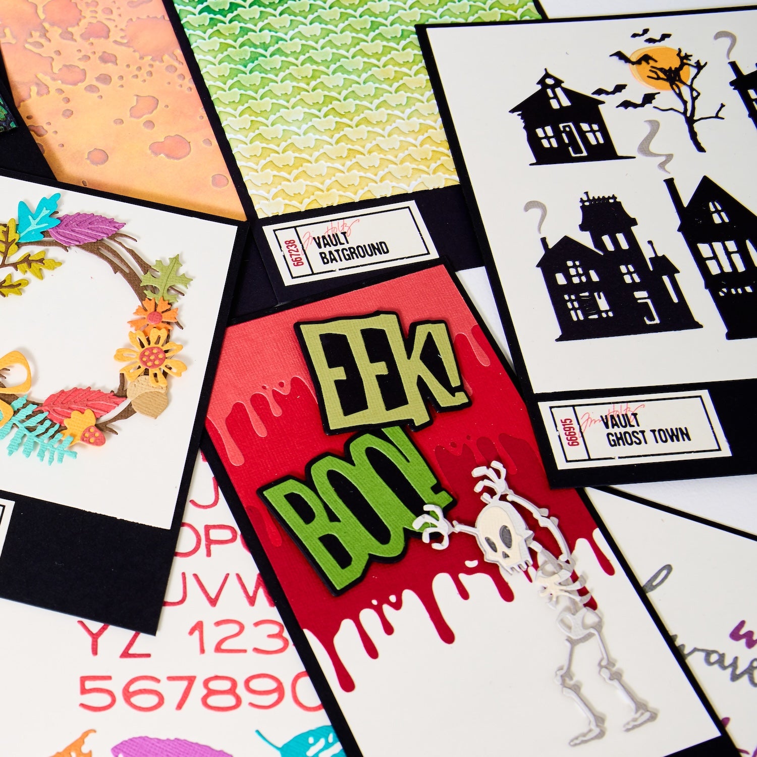 Tim Holtz Sizzix Halloween 2026 Die and Folder I Want It All Bundle samples