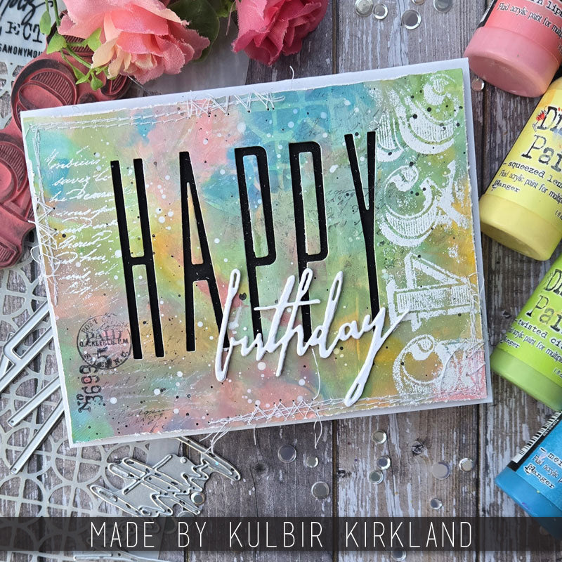 Tim Holtz Sizzix Handwritten Celebrate Thinlits Dies 660215