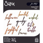 Tim Holtz Sizzix Handwritten Halloween Thinlits Die 660958