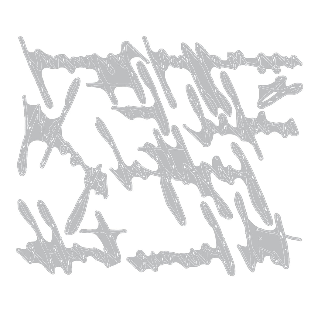 Tim Holtz Sizzix Handwritten Halloween Thinlits Die 660958 line work